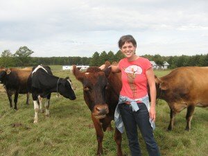 Katie Wied at a CSP Field Day Katie Wied, Policy Organizer for Michael Fields Agricultural Institute, at CSP Field Day